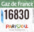 Startnummer 29. Paris Marathon 2005