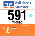 Startnummer 6. M&uuml;nster Marathon 2007