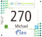 Startnummer 14. D�mmer Marathon Mannheim 2017